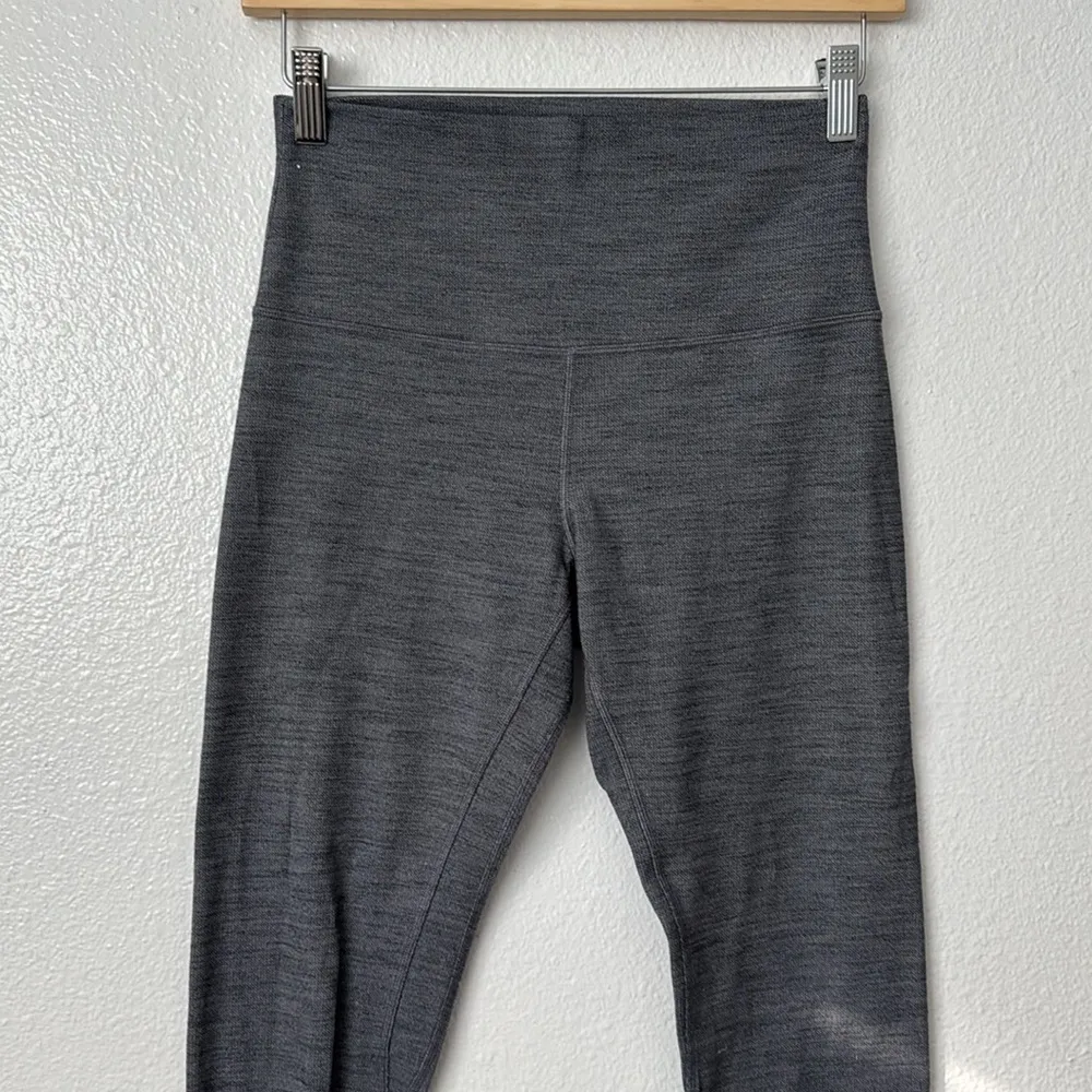Lululemon 8 Align Pant II 25" in Mini Heathered Grey Herringbone - Image 6