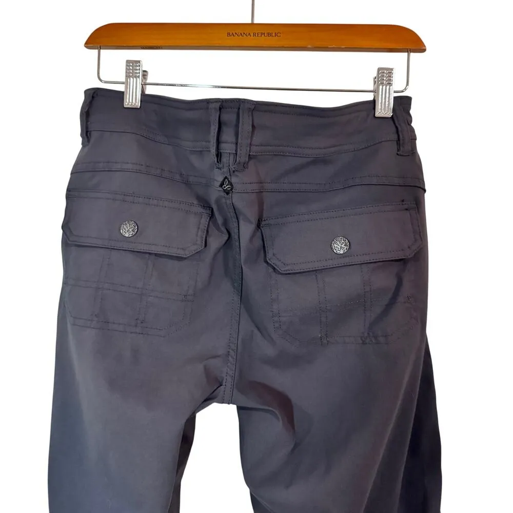 prAna Womens Halle Roll Up Hiking Pants in Grey Sz 10 - Image 6