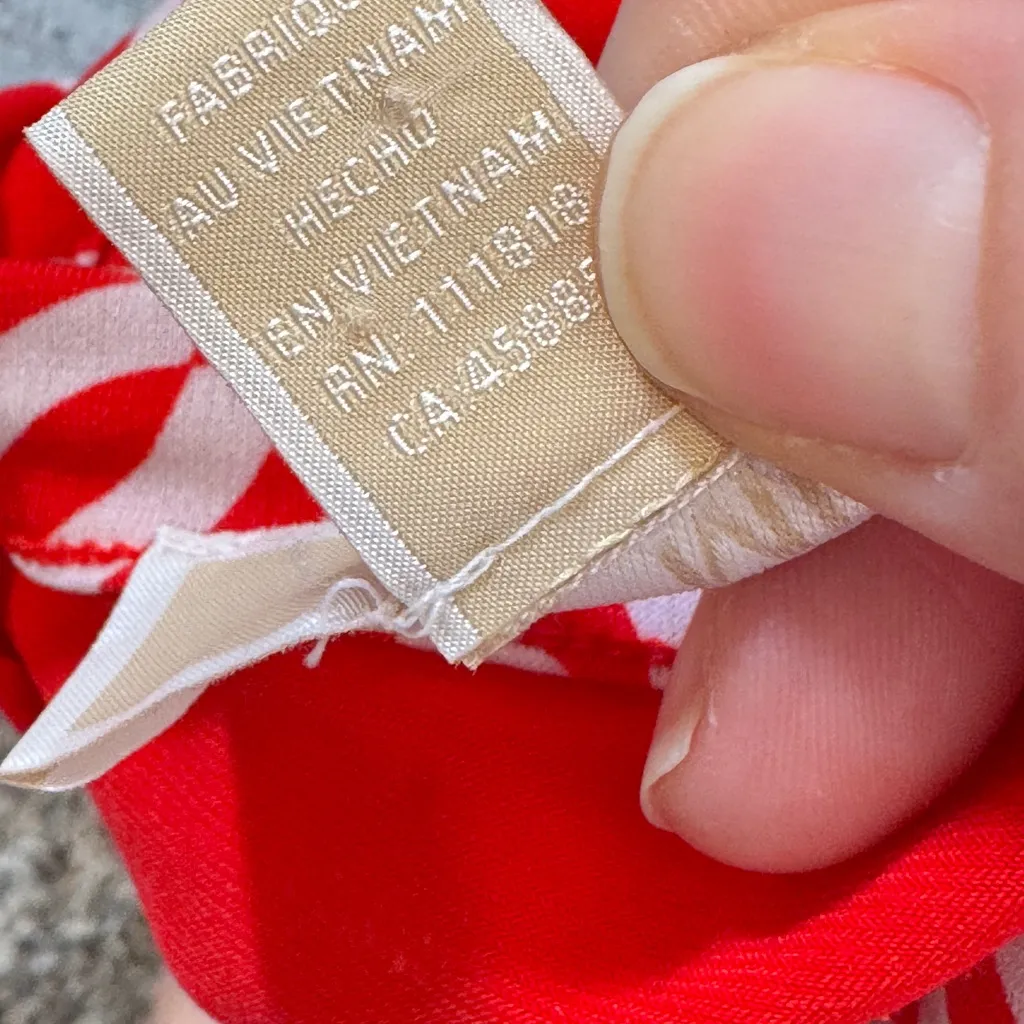 Michael Kors Red Faux Wrap Mini Dress Womens L Corpcore Classic Preppy Career - Image 3