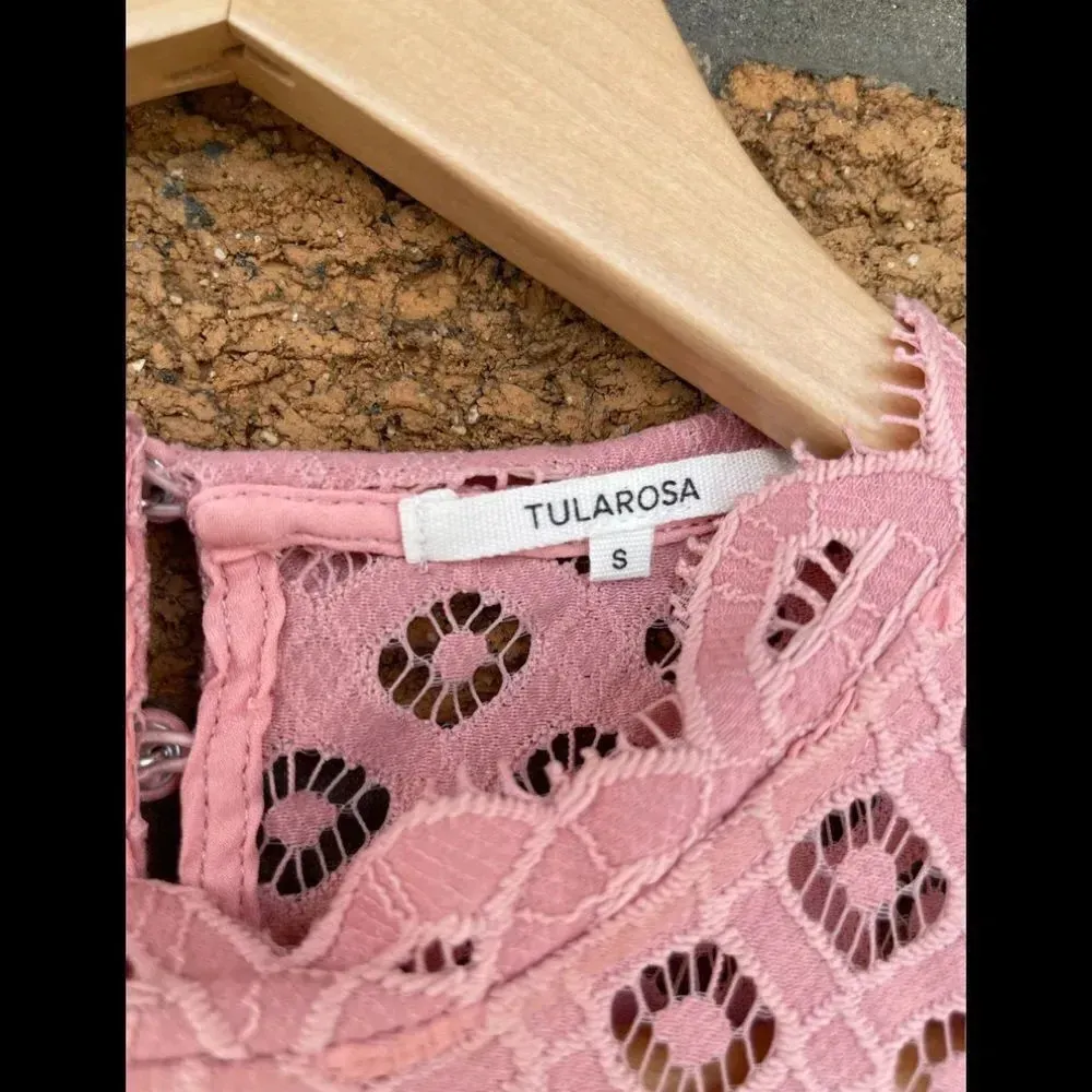 Tularosa Holly top long sleeve lace blouse small - Image 3