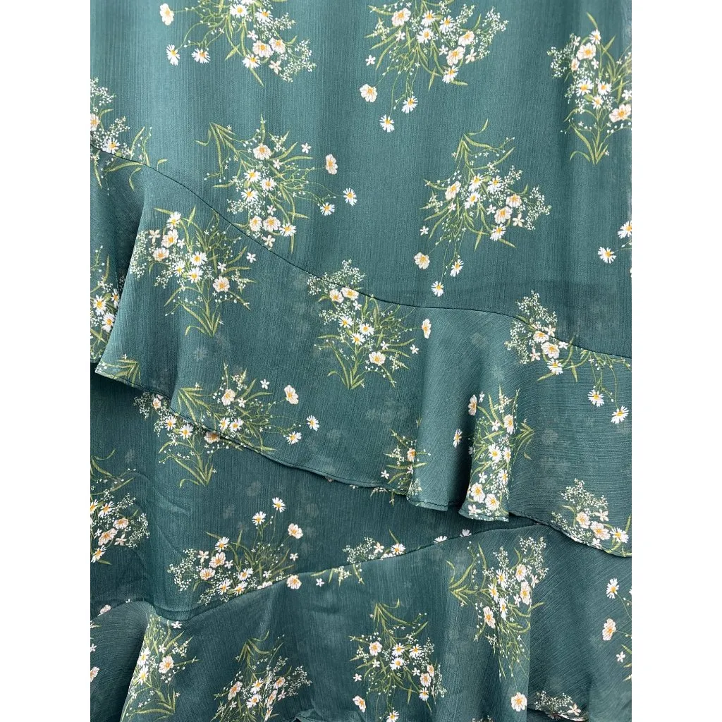 Women’s Mi Ami Small Dark Green Maxi Skirt with Floral Design Size undefined - Image 5