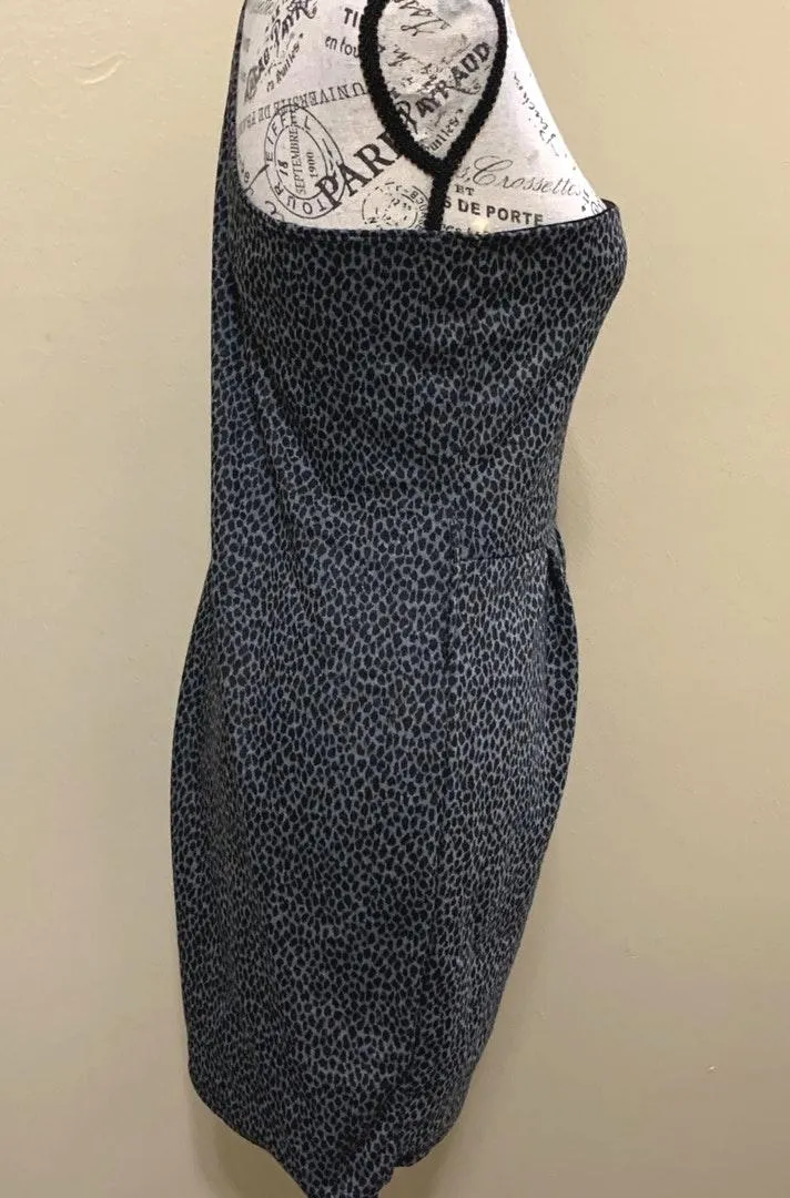 One Shoulder Cheetah Dress Large - Image 4