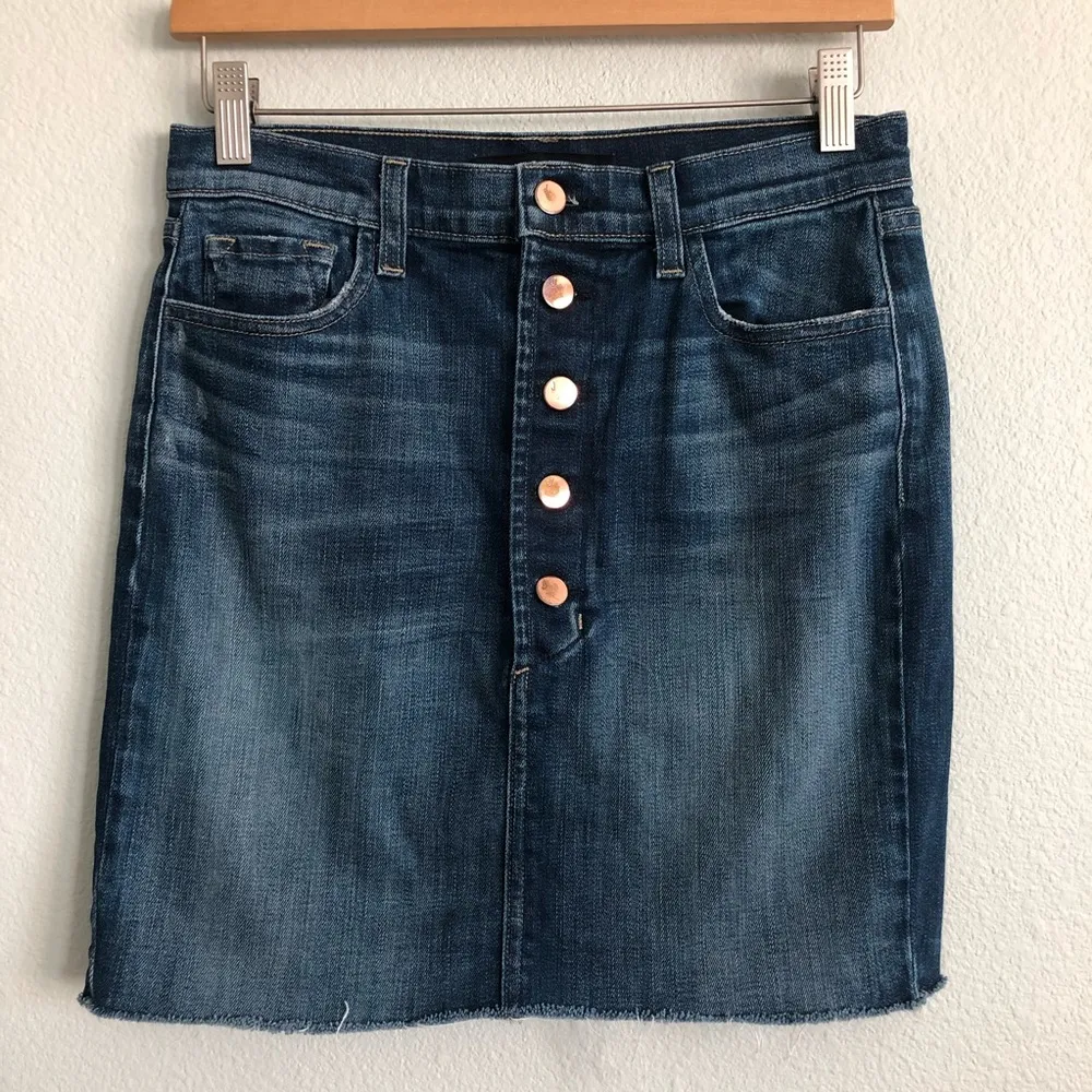 J Brand Rosalie Denim Skirt in Isolated. Size 27. - Image 3