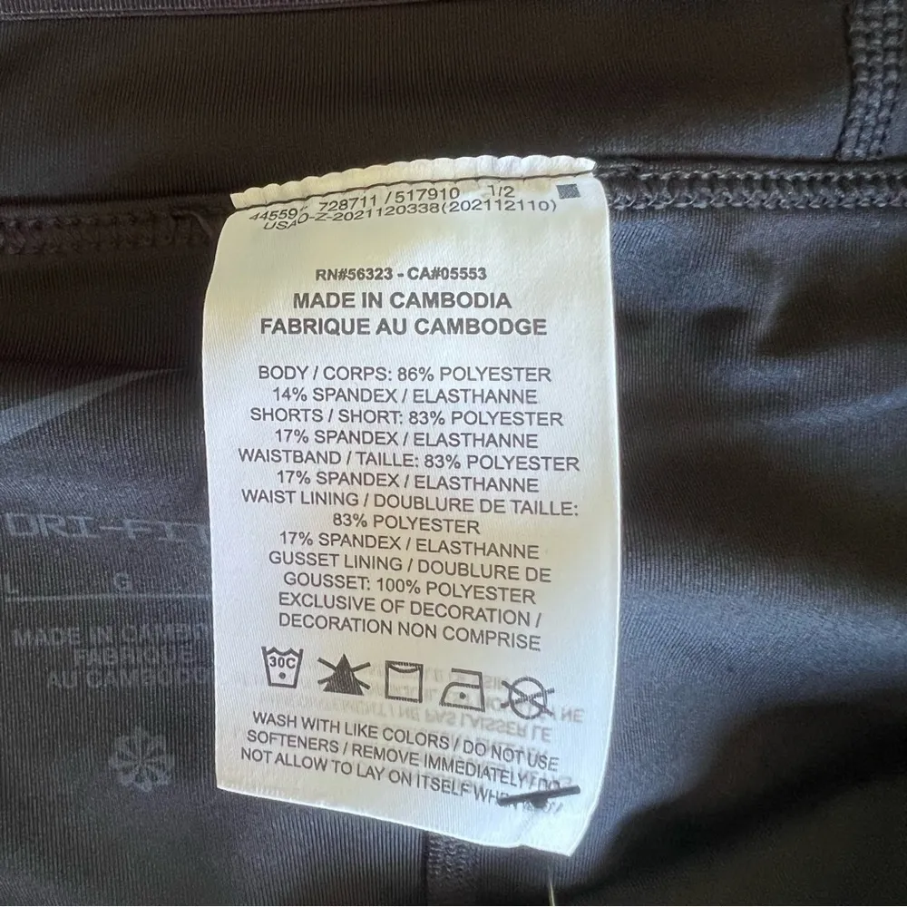 Nike Club 15" Dri-FIT Women's Black Golf Skort NEW Size L - Image 7