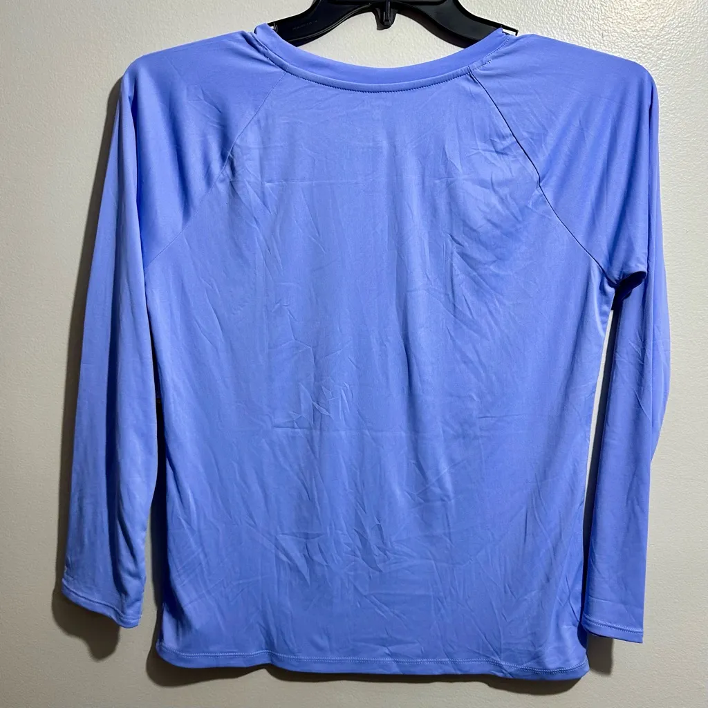 Hurley Women's Long Sleeve Tee in Blue (R1) - Image 5
