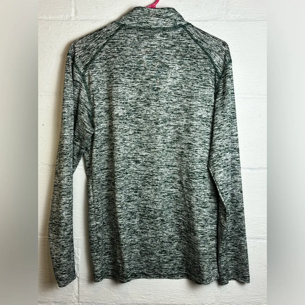 Badger Sport Philadelphia Eagles Womans Quarter Zip Activewear Long Sleeve Shirt Green Size M - Image 7