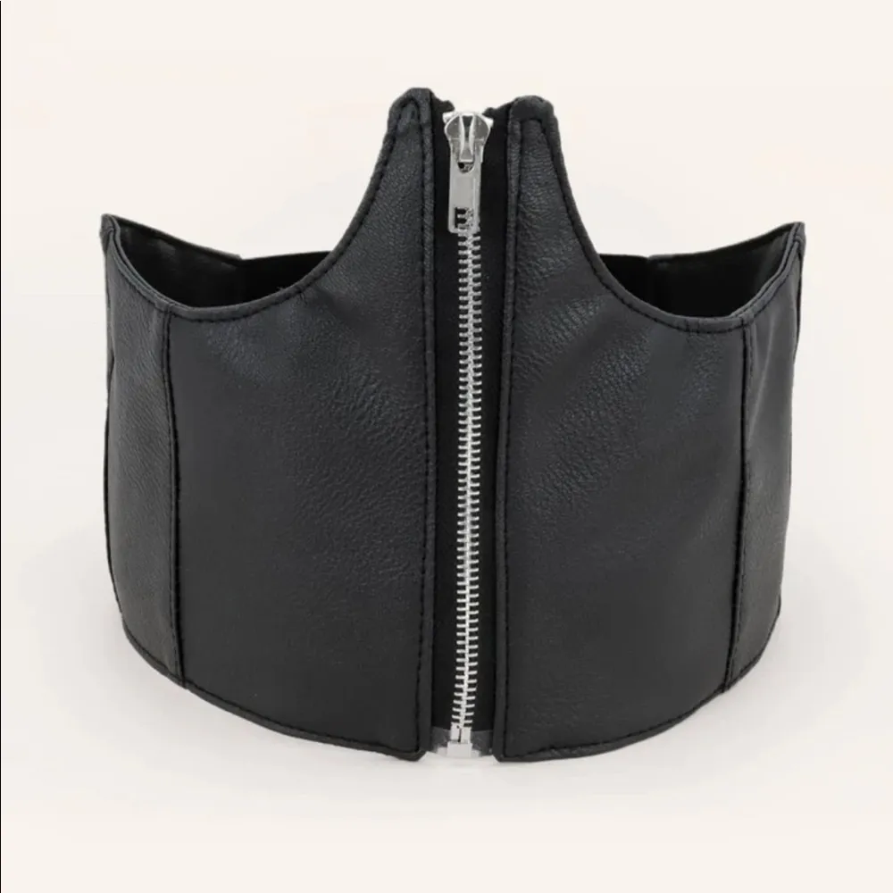 Black Corset Belt Zipper New Plus - Image 2