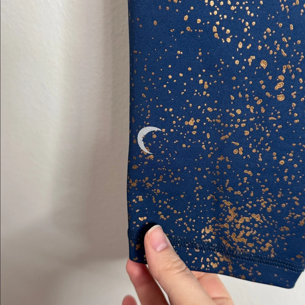 Zyia Active Stay Gold Light & Tight Speckled Crop Leggings size 8 - Image 9