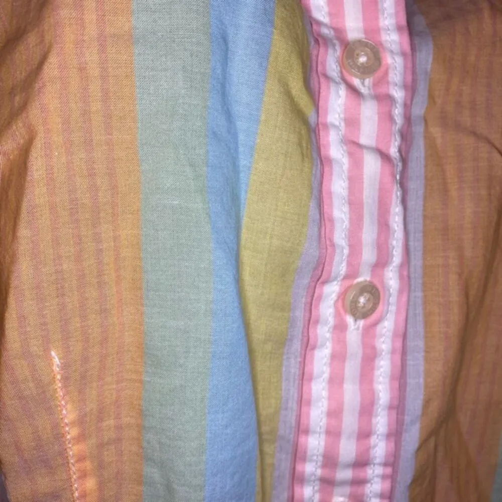 Tommy Hilfiger Women's Striped Button Down Shirt Size 8 - Image 5