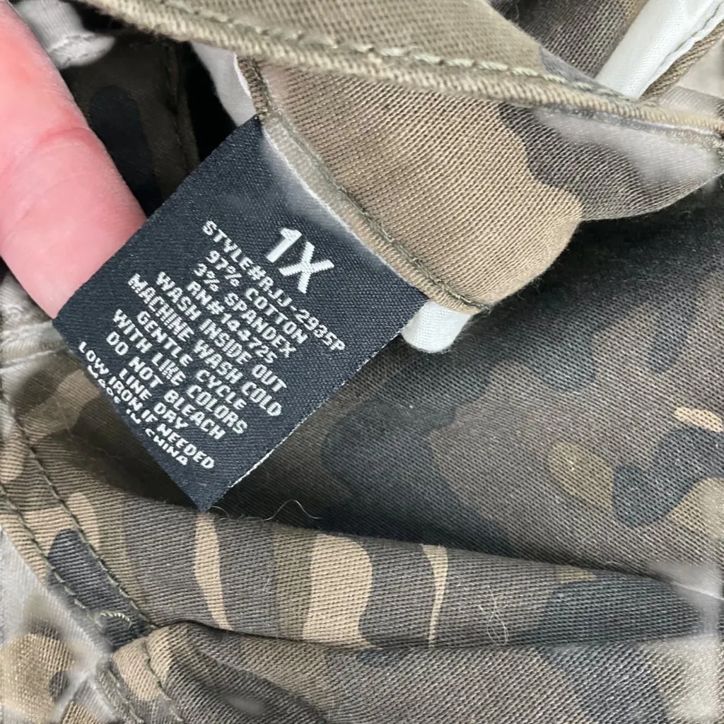 Camo Cargo jogger Pants  Adjustable Side Pockets street wear plus size 1X casual - Image 9