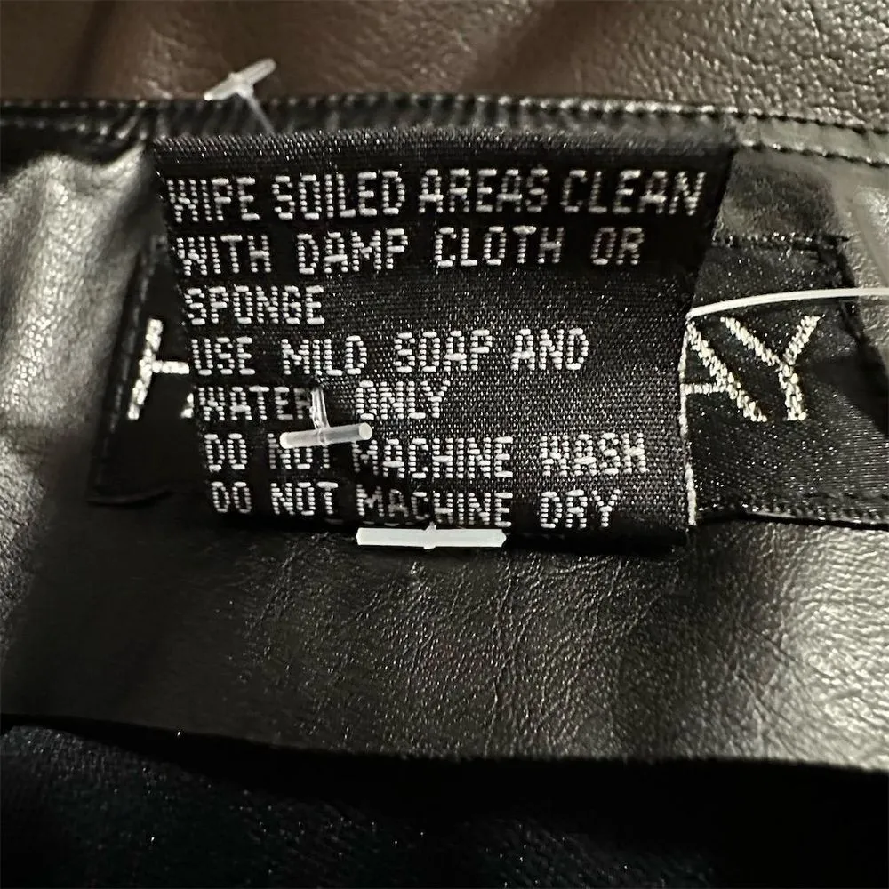 NWT Women's Black Faux Leather Mini Skirt Size 11‎ Party Wear Grunge Biker Emo - Image 6