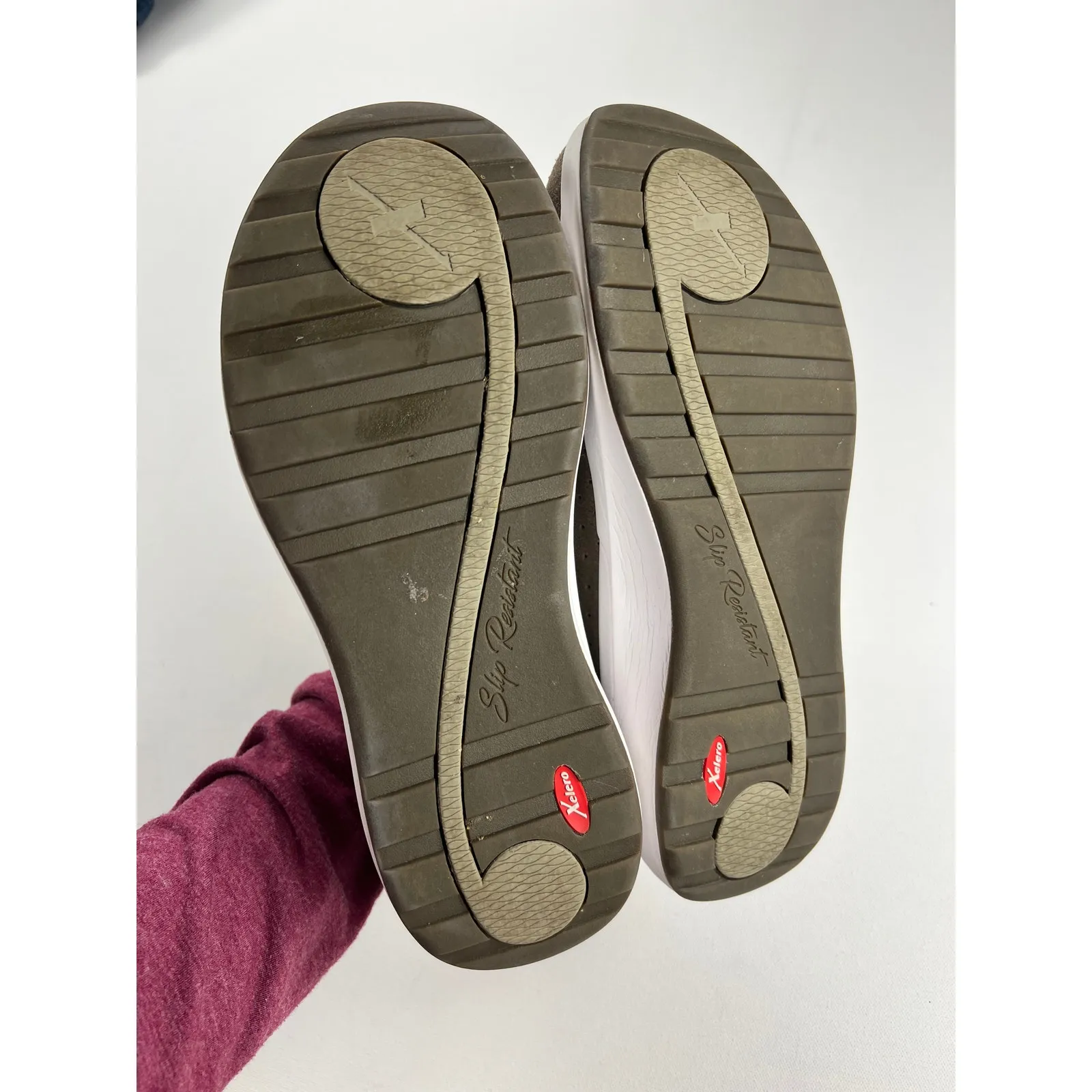 Xelero Heidi Walking Shoe Fawn Taupe Suede Comfort XX22263 Size 40 (9.5 - Image 11