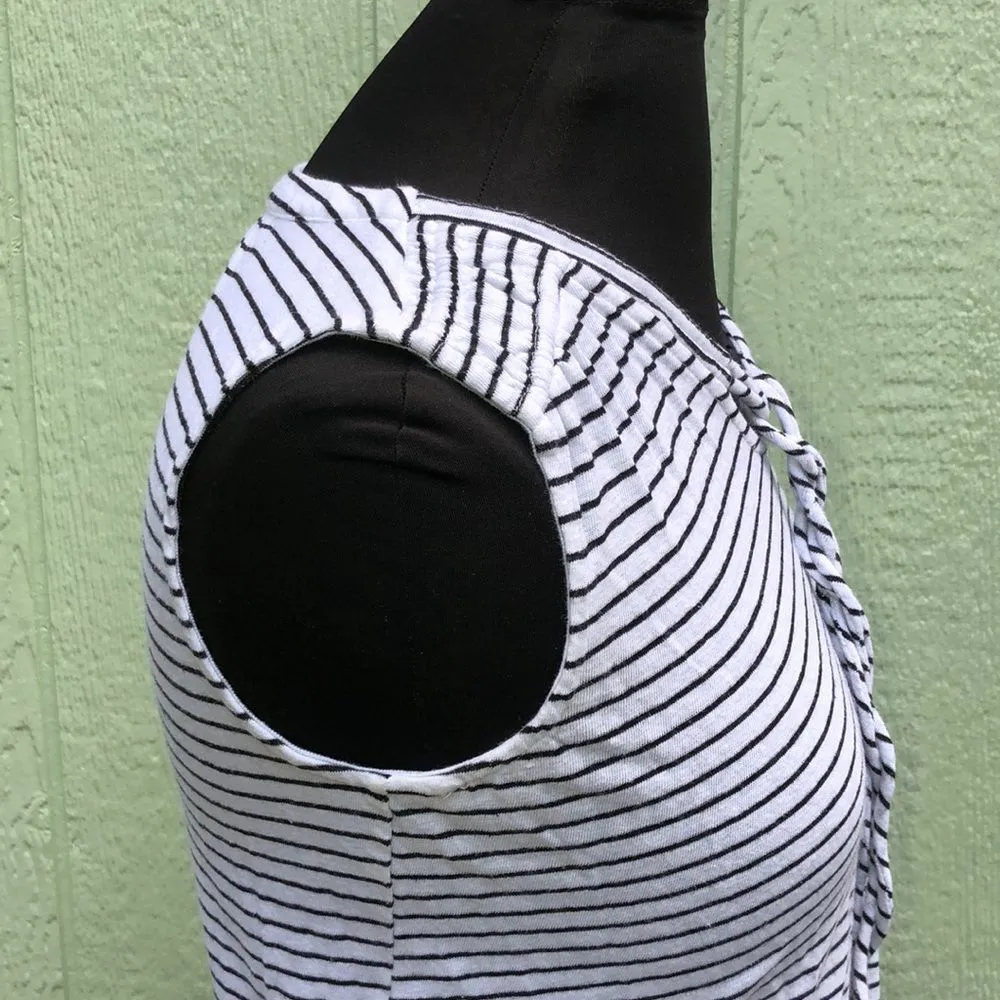 Skies Are Blue Sleeveless Striped Crop Top S - Image 8