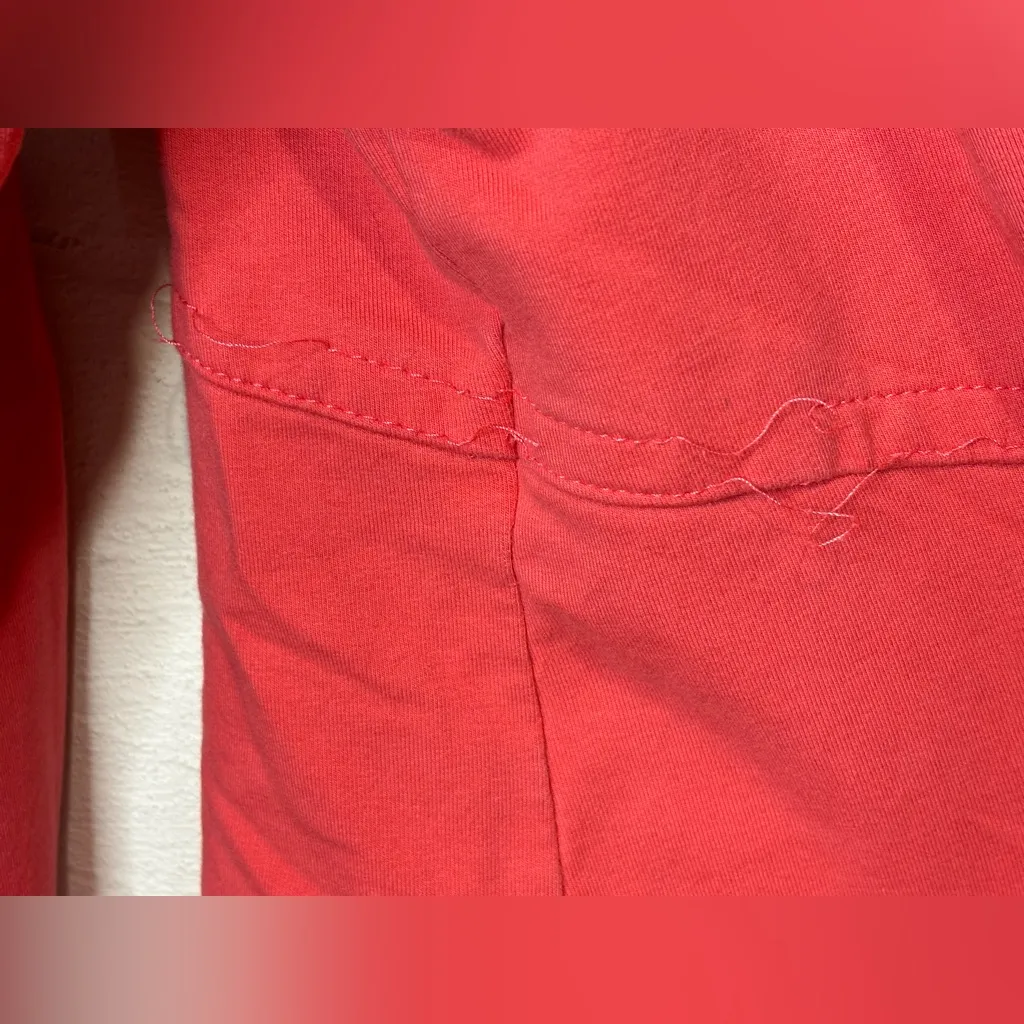 Athleta Sporty Woman’s Hooded Zip Up Long Sleeve Peach/Pink Jacket - Image 5