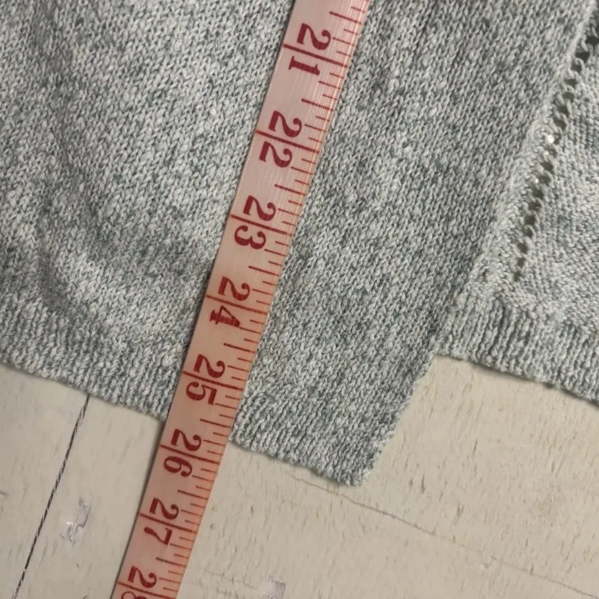 J. Jill Pure Jill Open Textured Cardigan Size Small 4-6 100% Cotton Lightweight - Image 4