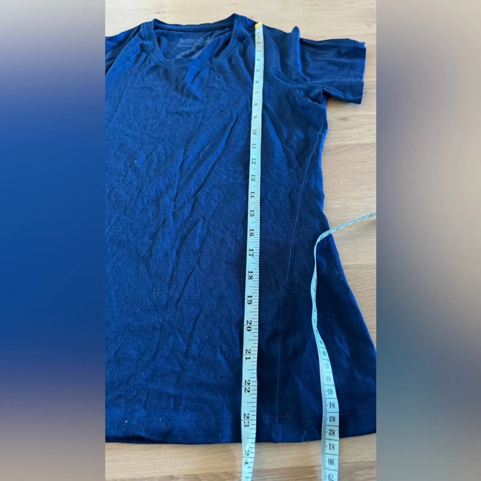 Smartwool Womens Plant-Based Dye Short-Sleeve Tee blue size XS - Image 9