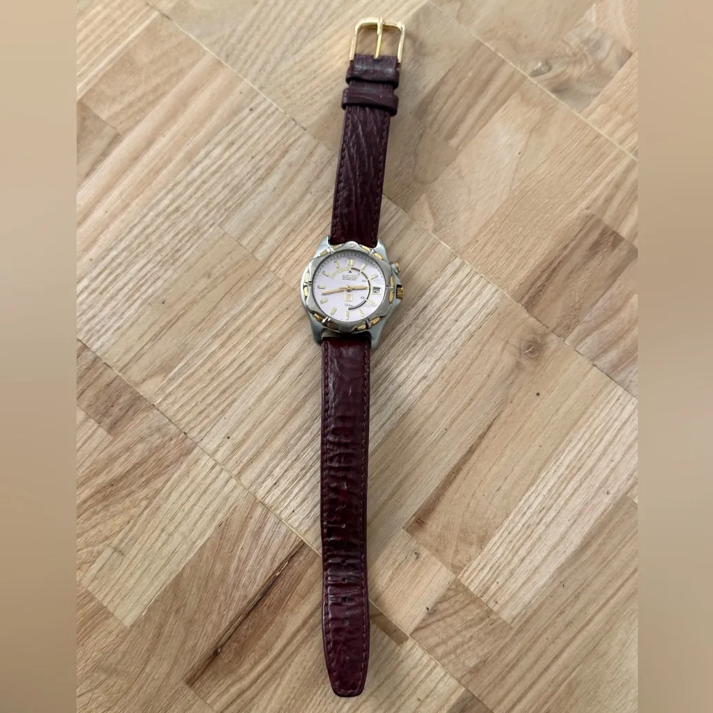 Seiko Kinetic Rare Pink Pearl Dial Automatic Vintage Ladies Watch Leather Strap - Image 8