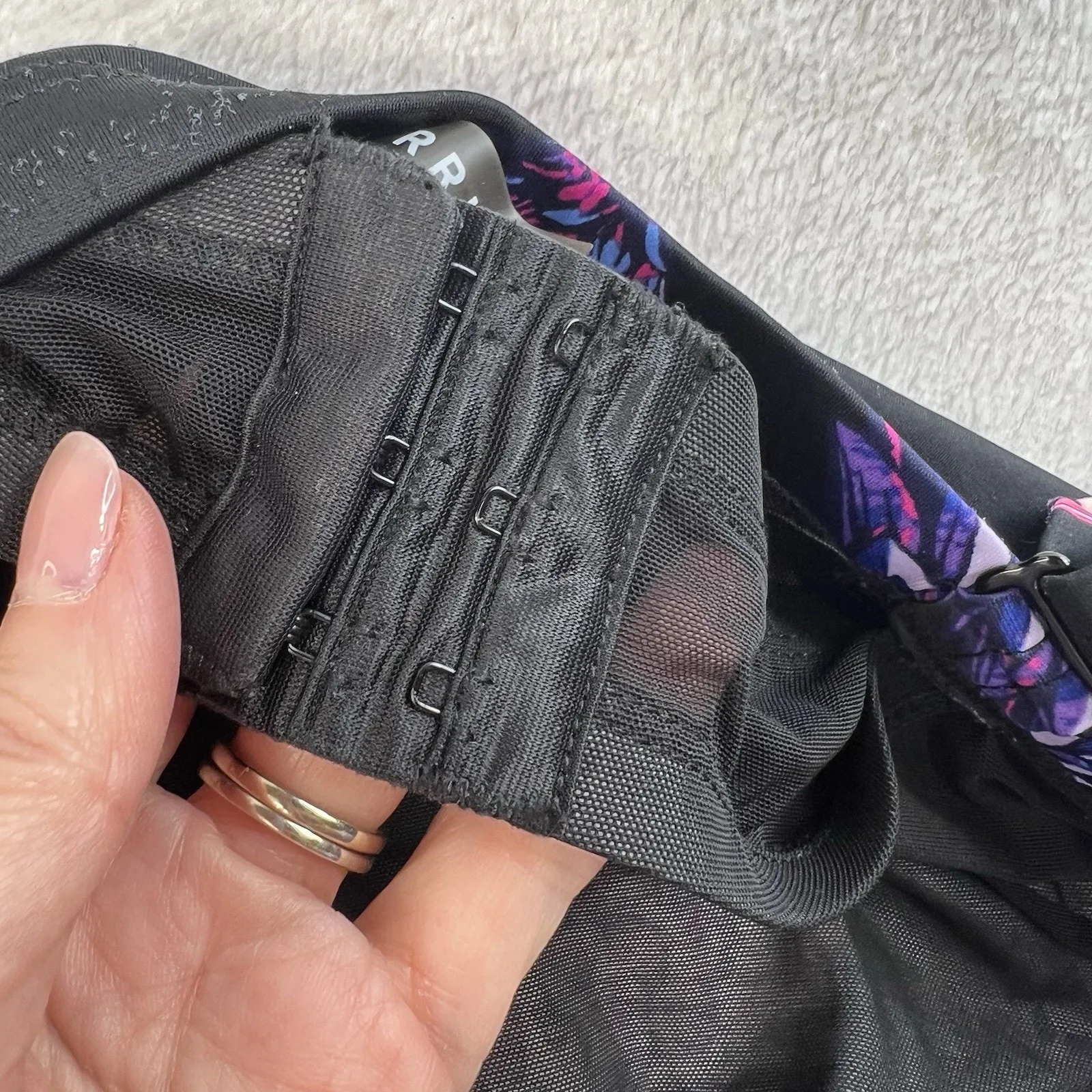 Torrid 5X 1 Piece Swimsuit Push Up Demi Slim Fix Padded Underwire Pineapple - Image 10