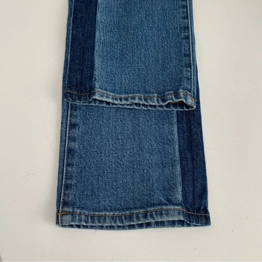 EUC Madewell The High Rise Slim Boyjean Tuxedo Strap Jeans Size 24 - Image 10