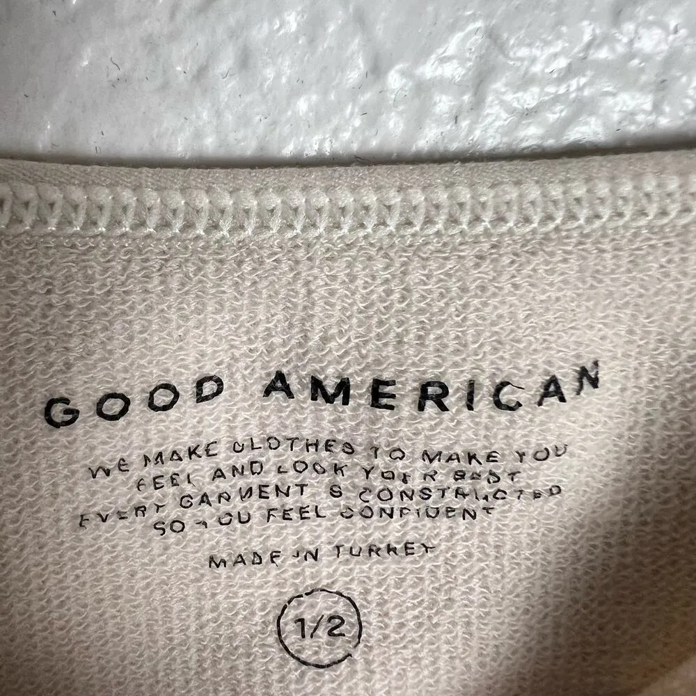 Good American Skinny Strap Nude Bone Ribbed Seamless Square Neck Bodysuit Size S - Image 8