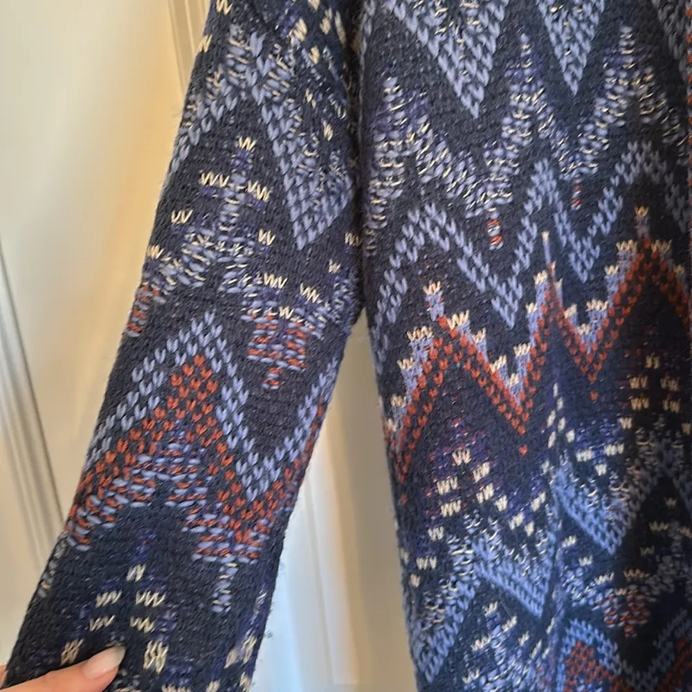 Lucky Brand multicolored woven, cozy cardigan - Image 3