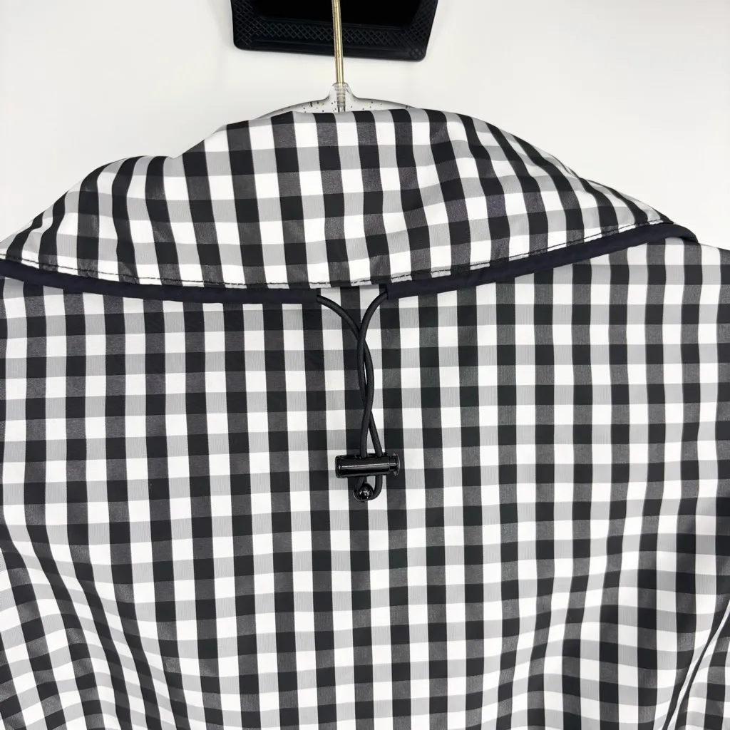 Lauren Ralph Lauren Active Checkered Drawstring Zip Up Jacket Size Large - Image 9