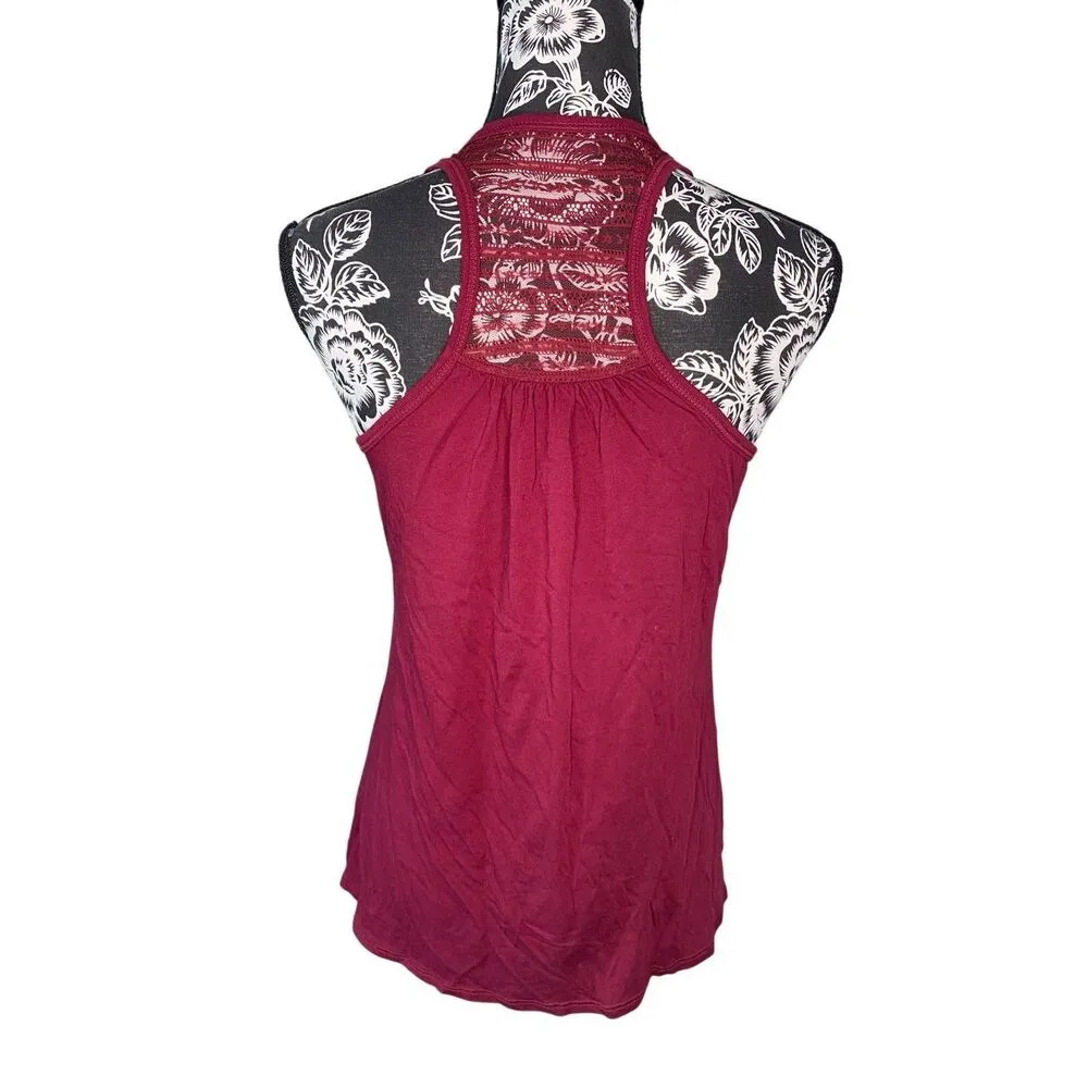 Gilligan O Malley Sleepwear Lace Racerback Tank Top Casual Everyday School Blue - Image 3