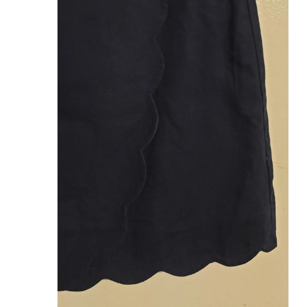 J Crew Scalloped A-line Faux Wrap Mini Skirt Blue 2 - Image 9