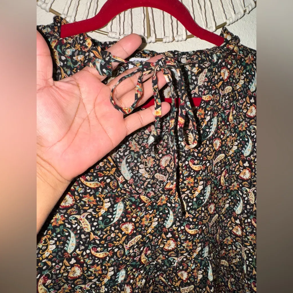 Zara Ruffled Red and White Blouse with 3/4 Sleeves - Image 3