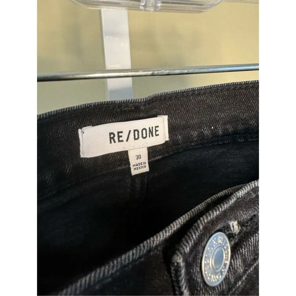 Re/DONE NWT 90s High Rise Ankle Crop in Washed Noir Size 30 - Image 5