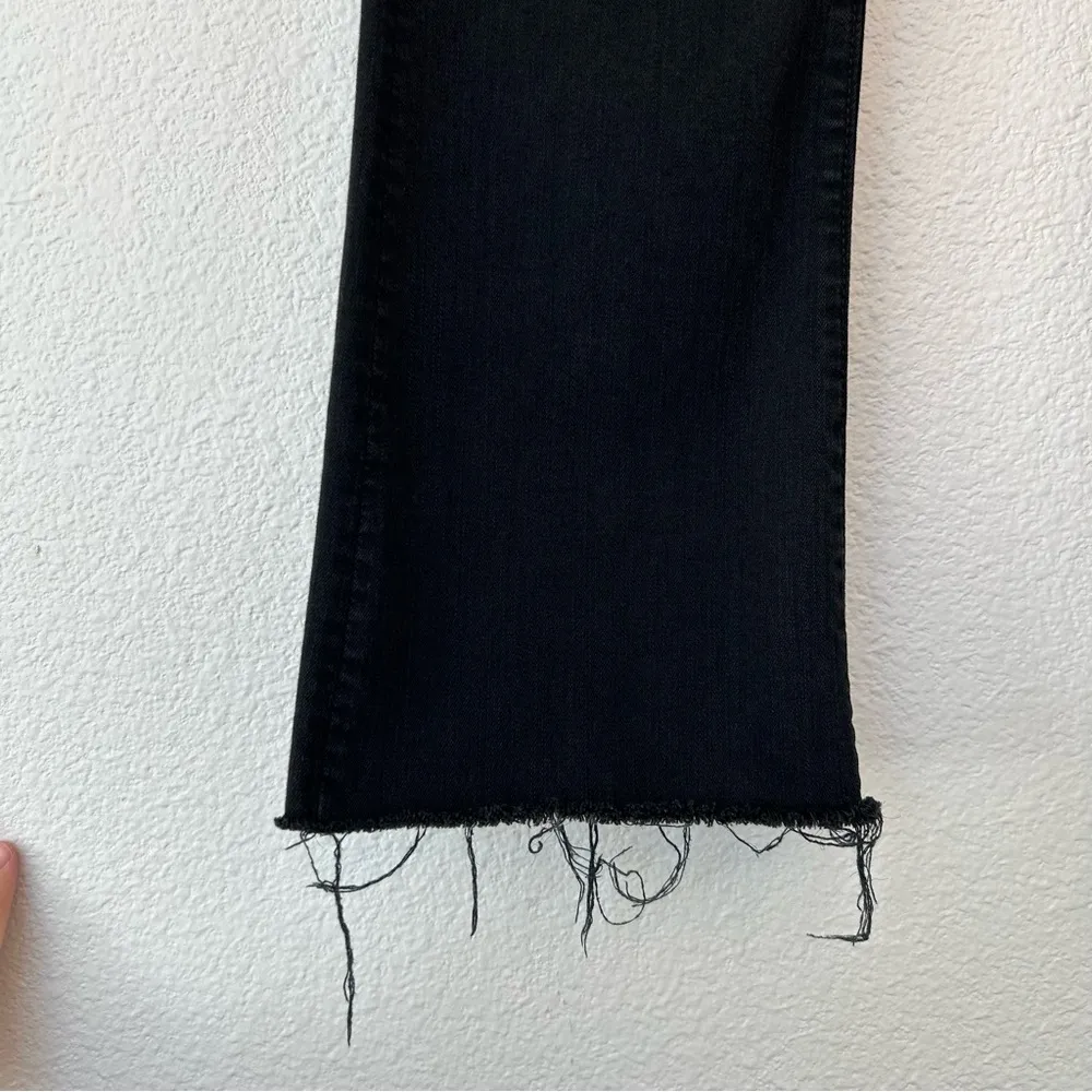 Mother The Hustler Ankle Fray jeans Not Guilty 28 Black - Image 9