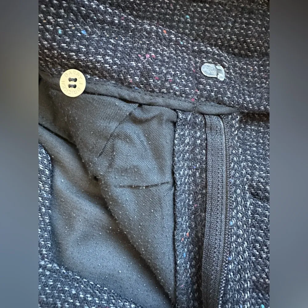 Barry Bricken Sport Black Gray Multi Color 100% Virgin Wool Dress Pants … Size M - Image 7