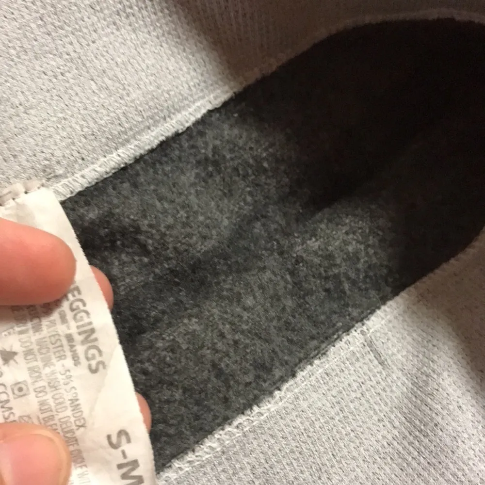 Fleece lined faux jeggings Black - Image 5