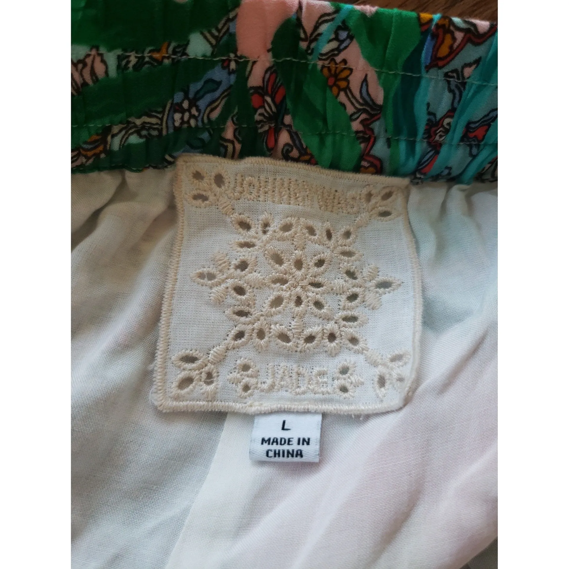 Johnny Was Floral Flowy Yasmin Tropical Vacation Beach Flared Wide Leg Size XL - Image 4