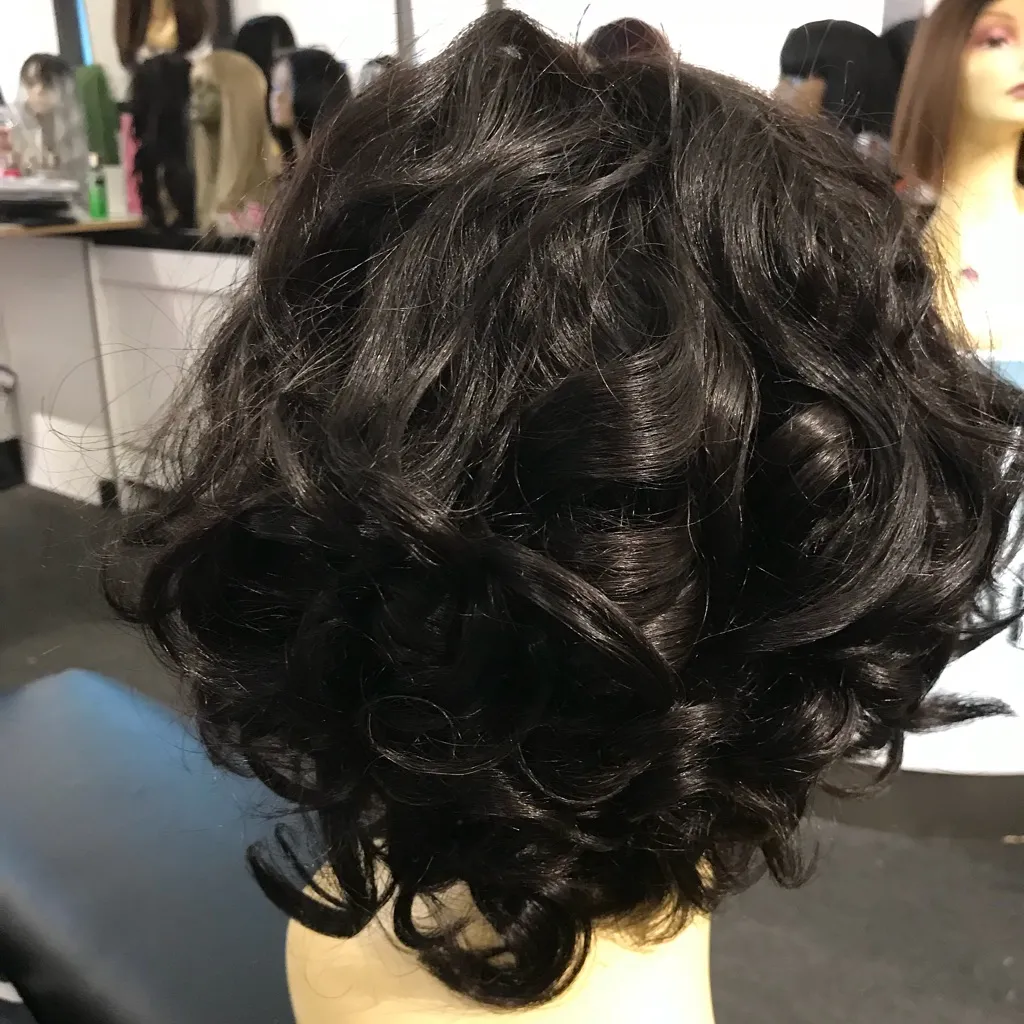 Human 100% Virgin Remy Natural color wig Brown - Image 3