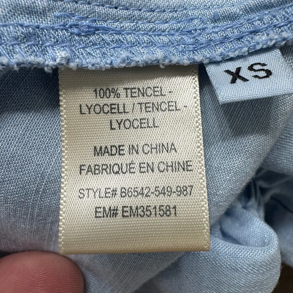 Bella Dahl Light Blue Mini Dress - Image 5