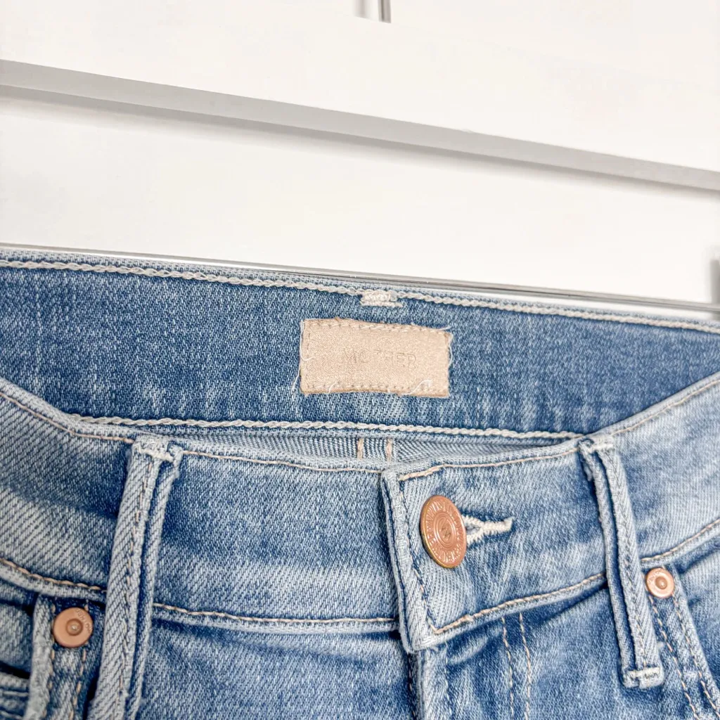 Mother The Rascal Ankle Snippet Jeans Super Blast from the Past Blue Size 27 - Image 5