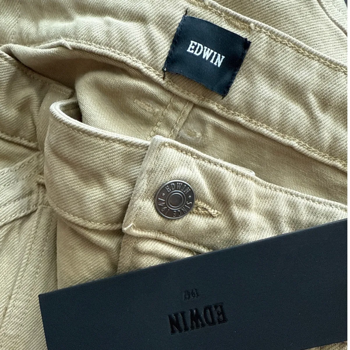 Edwin Cora Cargo Regenerative Cotton Pants Monochromatic Size 30 Tan - Image 7