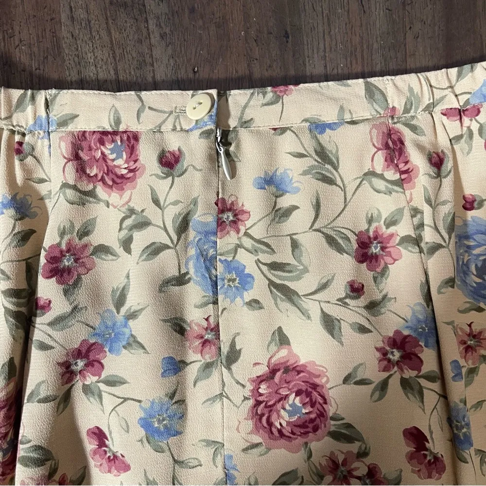 Talbots Vintage  Floral Bohemian Cottage Core Midi Skirt - Image 4