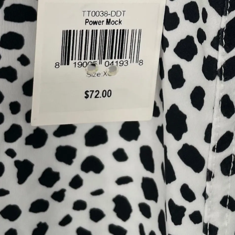 JOJIT Power Mock Cap Sleeve Golf Tennis Polo Shirt White Black Blue XS - Image 5