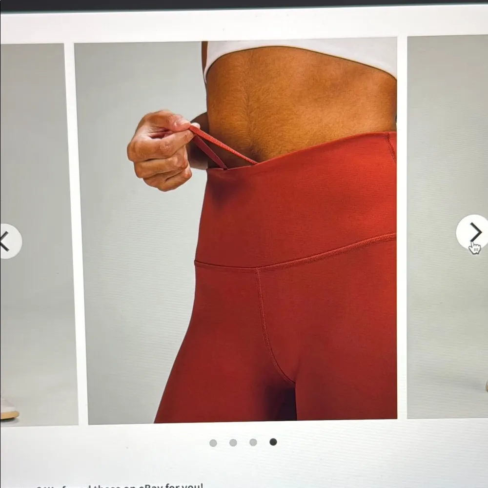 Lululemon Wunder Train HR Tight 25” Cayenne Sz4 - Image 3