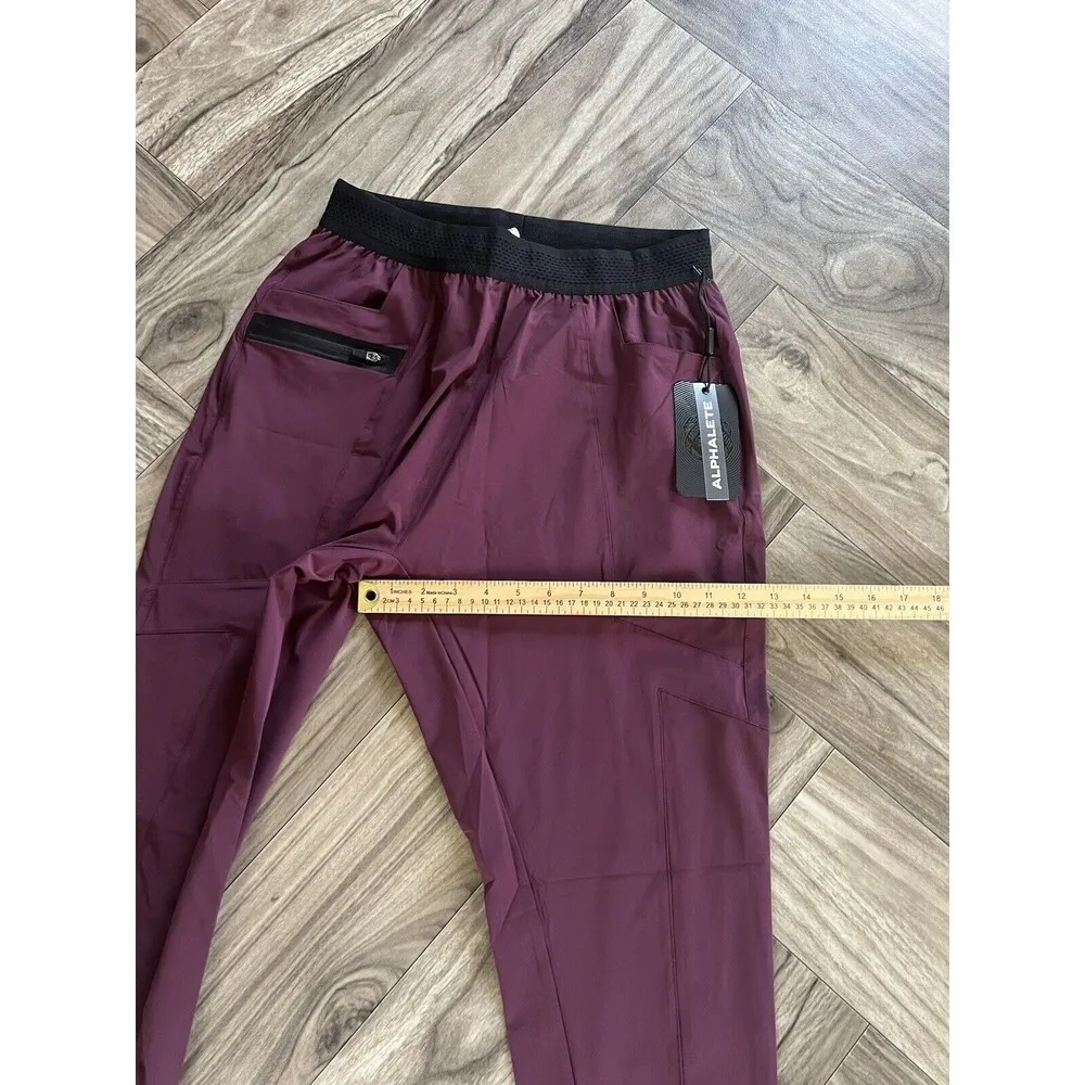 Alphalete Women’s Infinity Studio Pants - Burgundy, Size Small - Image 5
