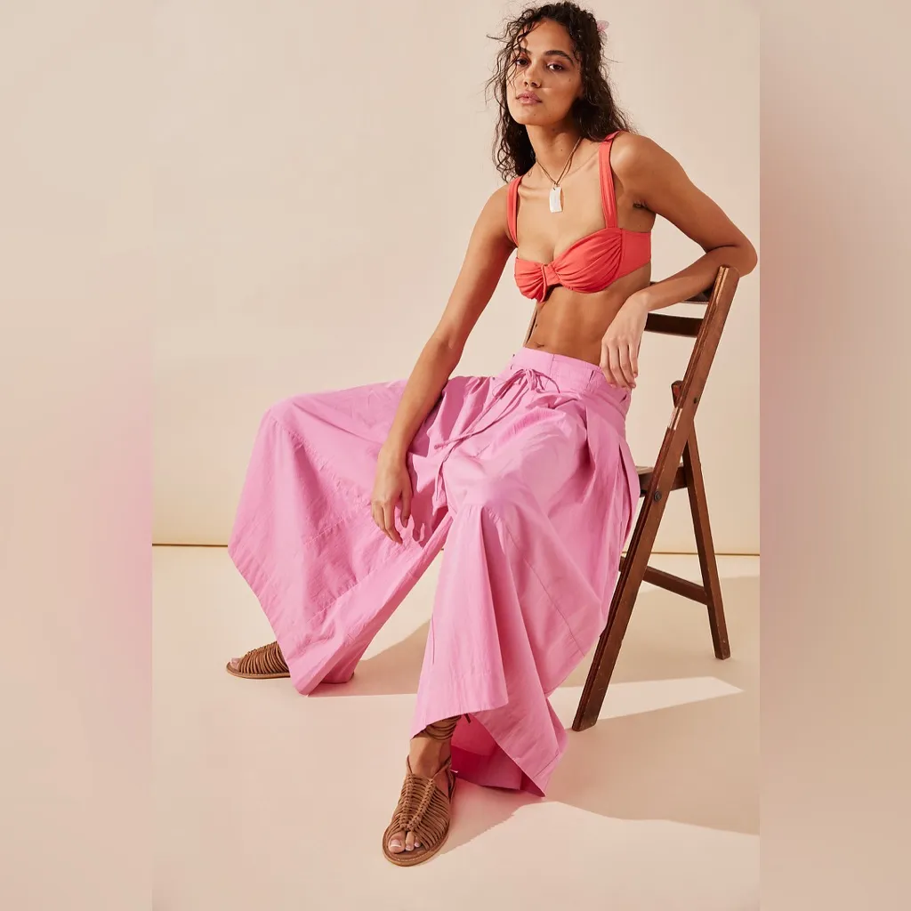 Free People Go To Town Culotte Pants Color: I Want Candy Size S-M - Image 5