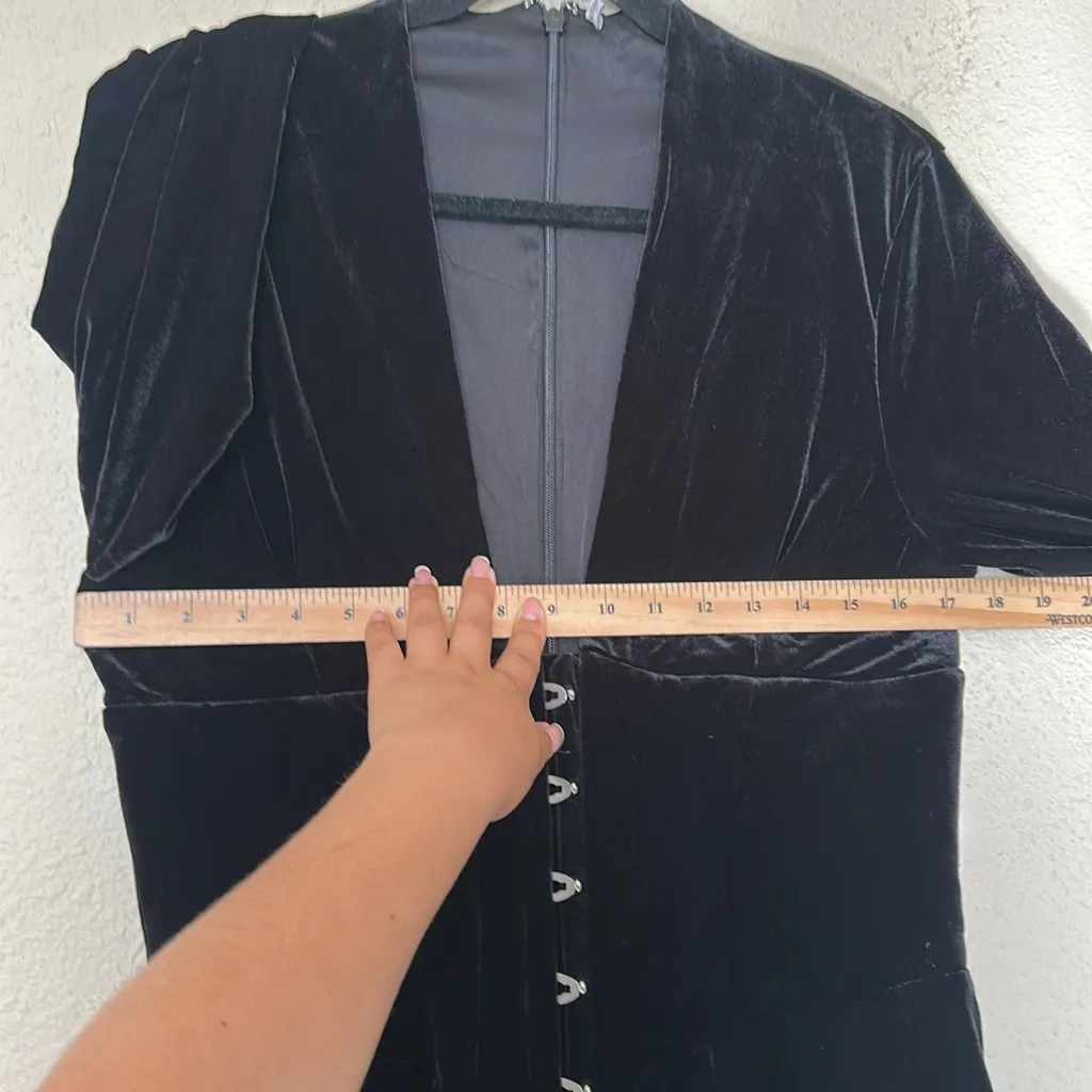 House of CB Arabella Black Velvet Corset Maxi Dress‎ in Black NWOT size XL - Image 13