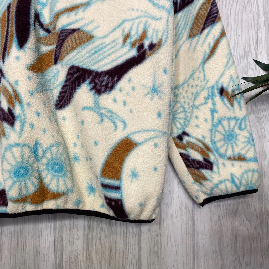 Patagonia Synchilla Snap-T Fleece Sweater Harvest Moon Owl size XS Extra Small - Image 8