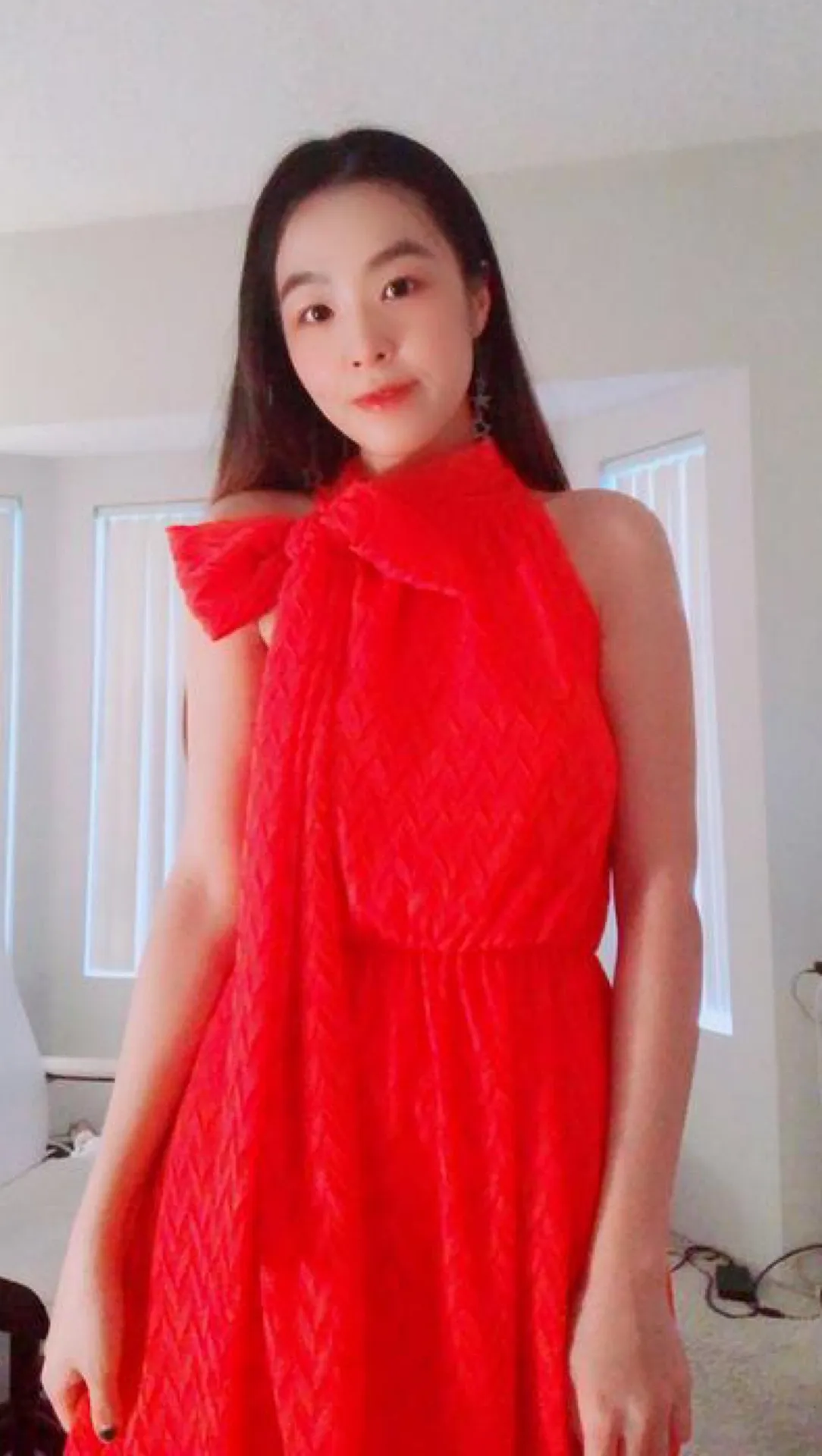 Sachin & Babi Cecelia Tie-Neck Maxi Dress - Image 3