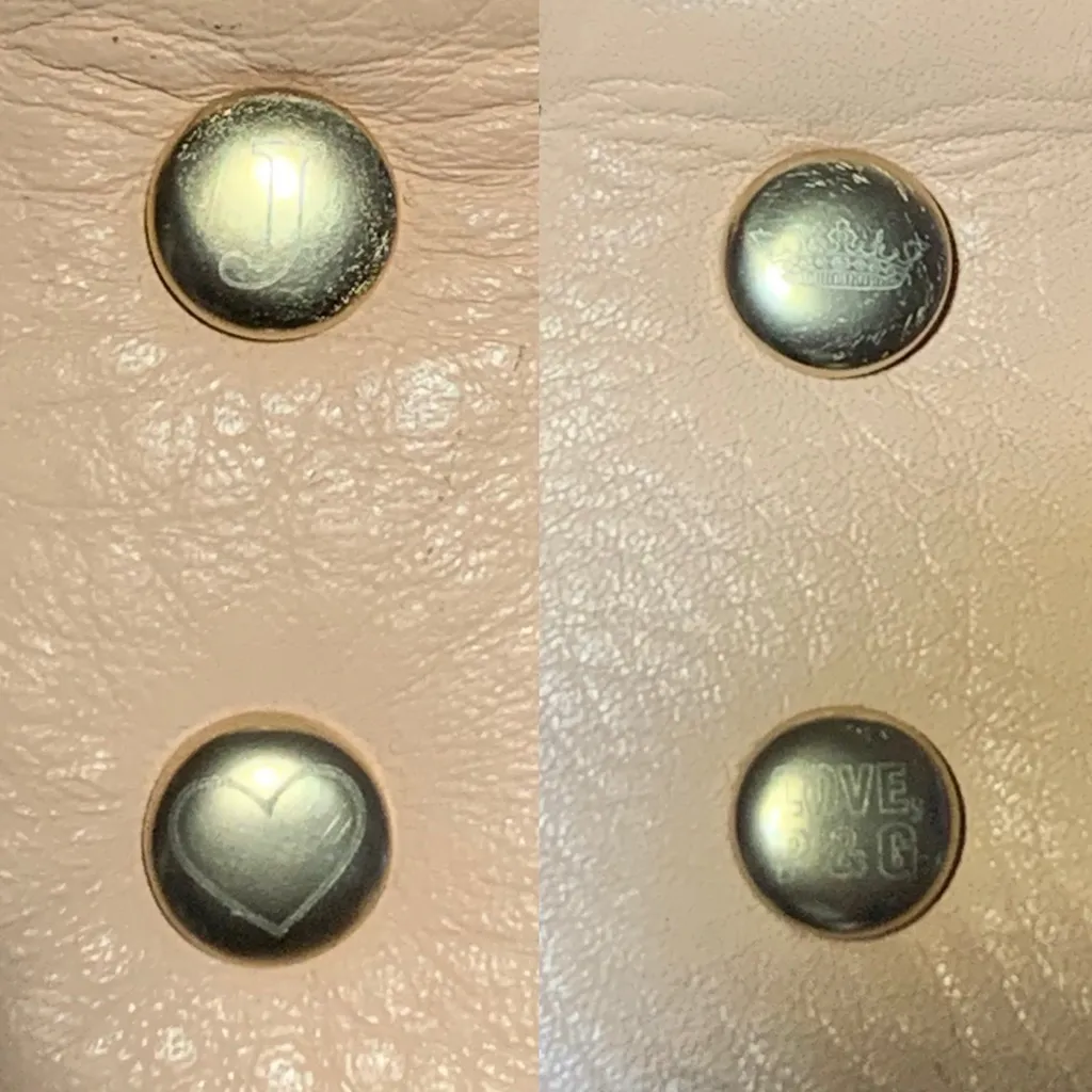 Juicy Couture Pam Gela Velour Dark Purple and Pink Leather Large Tote Bag - Image 11