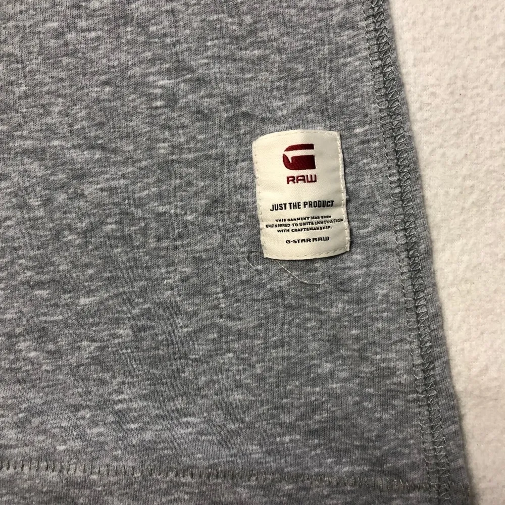 G-Star RAW Redill Slim V Neck Tee Gray - Image 3