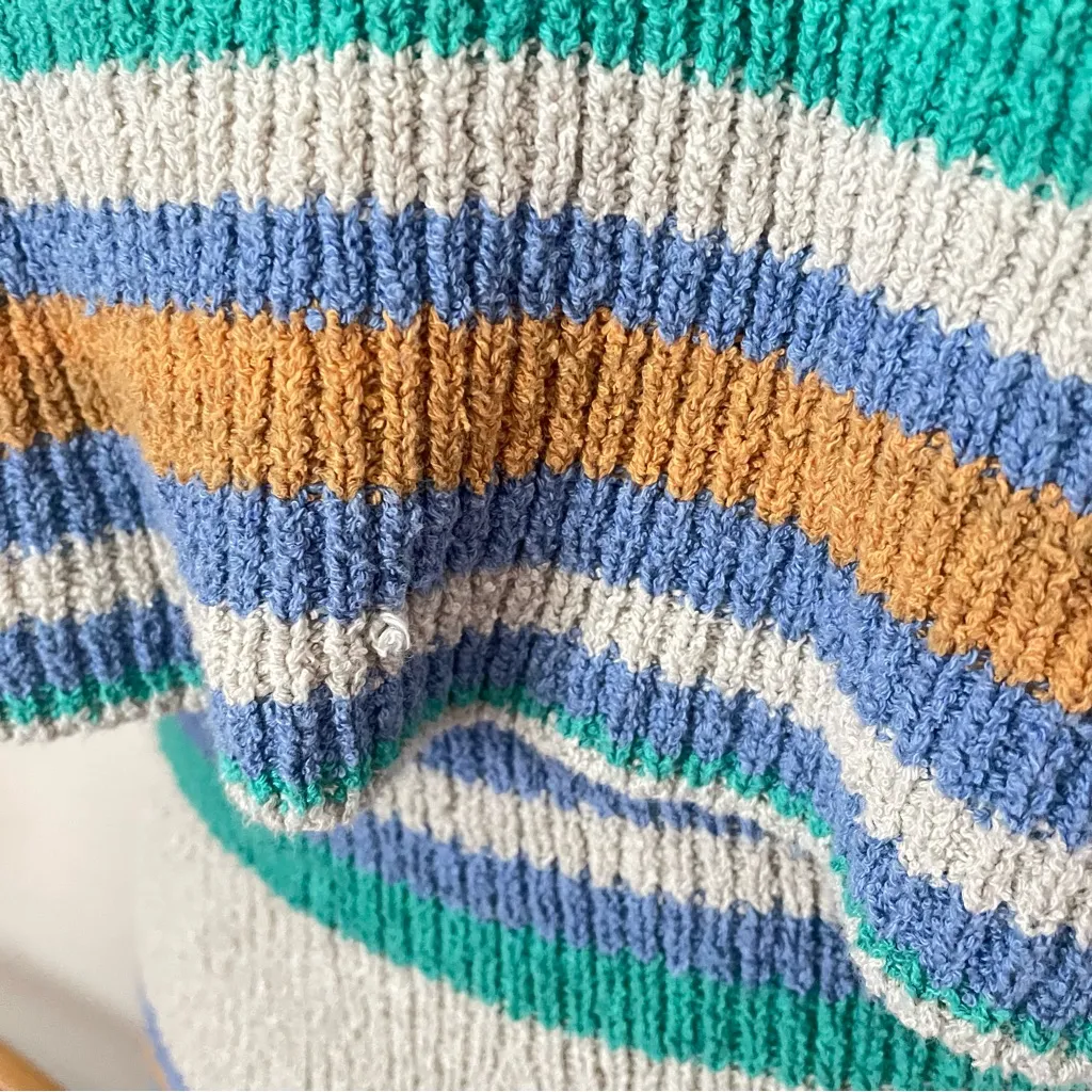 Free People Beach Marsha Sweater Tank Top & Skirt Set in Summer Khaki Combo - Image 6