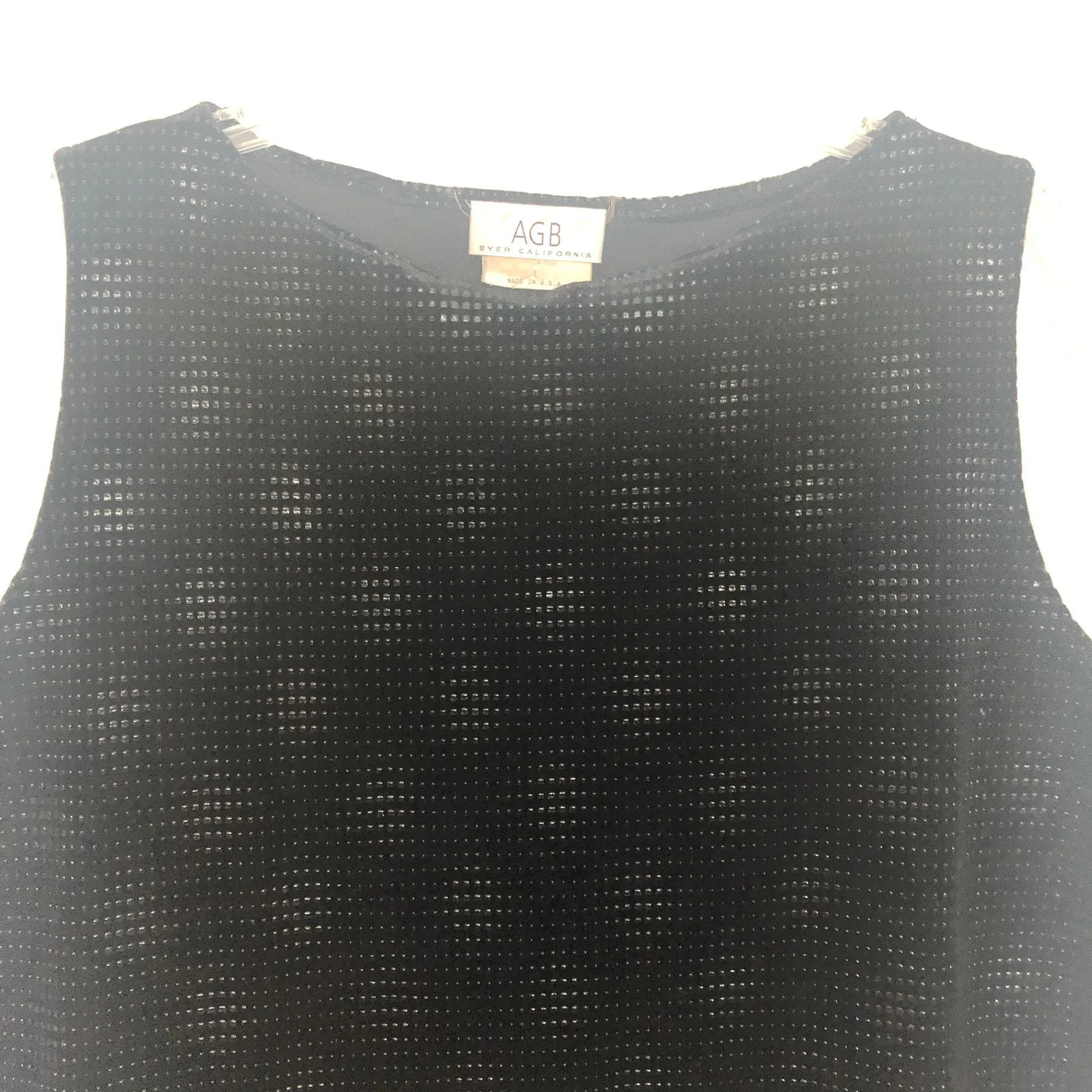 AGB Byer California Y2K Beaded Crop Top Womens Large Whimsigoth Fairygoth Witchy - Image 3